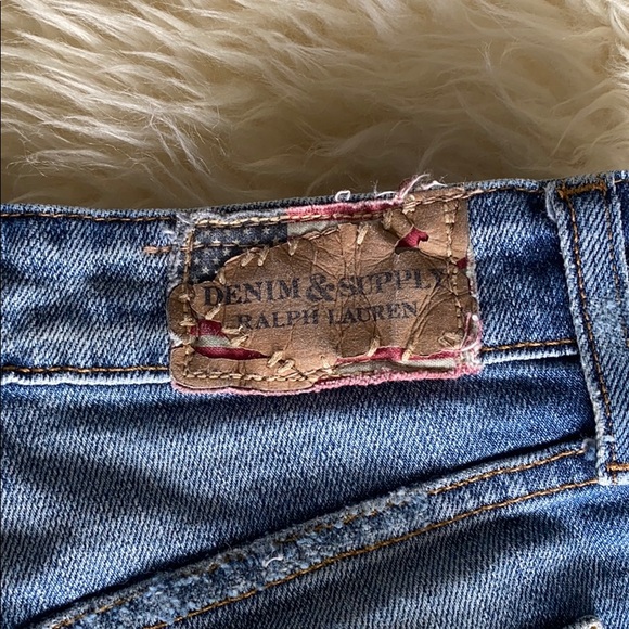 Ralph Lauren Distressed Denim Shorts - Picture 3 of 7